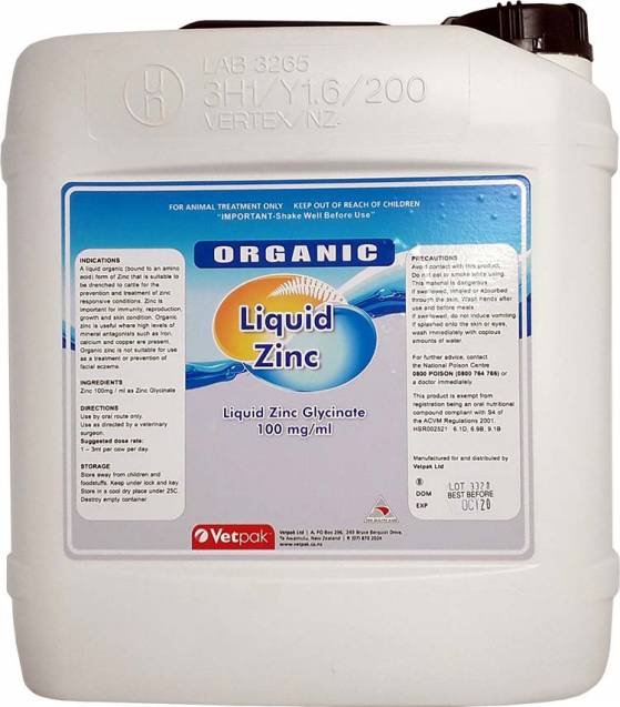 Organic Liquid Zinc Glycinate