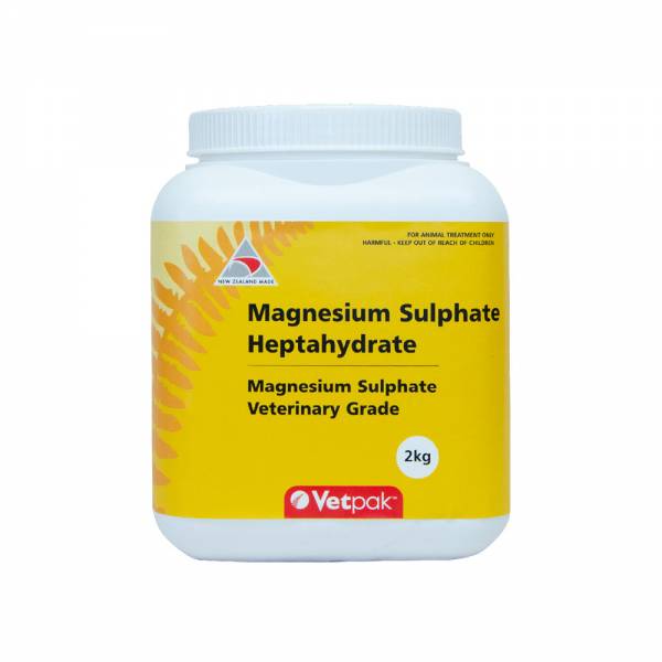 Magnesium Sulphate Heptahydrate Vet Products Vetpak NZ
